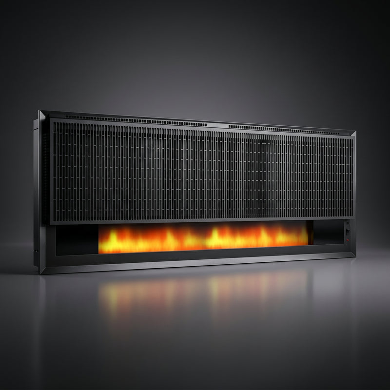 Panou radiant SafeCare cu efect semineu si flacara LED 2100W - ambient modern