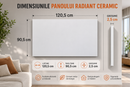 Kerámia sugárzó panel infravörös távirányítóval, 1100 W