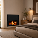 Panou Radiant cu Aspect Semineu si Proiectie Flacara LCD - Design Modern, 1700W