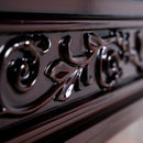 Електрическа камина от масивна дъбова дървесина, с винтидж модел, дистанционно управление