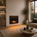 Panou Radiant cu Aspect Semineu si Proiectie Flacara LCD - Design Modern, 1700W