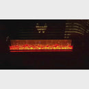 Вградена електрическа камина, 1.5 м, черна, минималистичен дизайн, дистанционно управление, реалистични пламъци