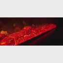 Вградена електрическа камина, 2 м, черна, минималистичен дизайн, дистанционно управление