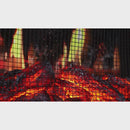 Вградена електрическа камина, със звук, 7 цвята, реалистични пламъци, черна