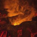 Вградена електрическа камина, черна, 3D пламъци с пара, звук, минималистичен дизайн, дистанционно управление