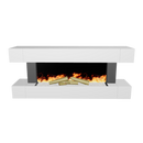 Електрическа камина с WI-FI, звук, дистанционно управление, 7 цвята и 5 нива на интензитет на пламъка