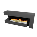 Електрическа камина със звук, вграден WI-FI, 7 цвята и 5 нива на интензитет на пламъка, с дистанционно управление