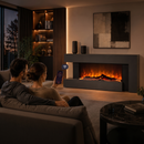 Semineu Electric Smart cu WiFi si Sunet Realist, 2000W, 7 Culori Flacara, Telecomanda si Termostat – SAFECARE 5202 Gri