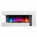 Semineu Electric Smart cu WiFi si Sunet Realist, 2000W, 7 Culori Flacara, Telecomanda si Termostat – SAFECARE 5202 Alb