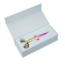 Roller Masaj Facial tip Y, din Quartz Roz