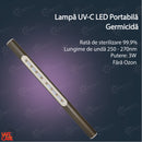 Lampa Dezinfectie Stick UV-C din Aluminiu pentru Calatorii, Safecare SFC-2005-N1S