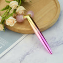 Roller Masaj Facial tip Y, din Quartz Roz