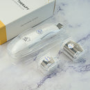 Dermaroller cu LED pentru Lifting Facial 3-in-1, 3 Tipuri de Capete, Ace de Titan, Reintinerire Ten, Rejuvenare Faciala, Masaj Microneedeling