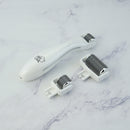 Dermaroller cu LED pentru Lifting Facial 3-in-1, 3 Tipuri de Capete, Ace de Titan, Reintinerire Ten, Rejuvenare Faciala, Masaj Microneedeling