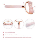 Roller pentru Masaj Corporal cu 4 bile din Quartz Roz 