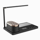 Lampa Birou LED, cu Incarcator Wireless, Boxa Bluetooth si Ceas Digital