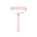 Roller pentru Masaj Corporal cu 4 bile din Quartz Roz 