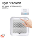 Purificator Aer cu raze UV si Filtru HEPA, 3W