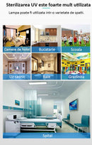 Lampa UVC fara Ozon cu functie de Sterilizare, Putere 38W (40mp), cu Telecomanda si Senzor de Miscare