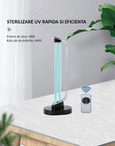 Lampa UVC fara Ozon cu functie de Sterilizare, Putere 38W (40mp), cu Telecomanda si Senzor de Miscare