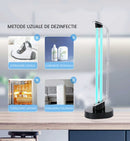 Lampa UVC fara Ozon cu functie de Sterilizare, Putere 38W (40mp), cu Telecomanda si Senzor de Miscare