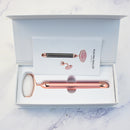 Roller Electric pentru Masaj Facial din Jad Alb, cu Vibratii