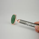 Roller Electric pentru Masaj Facial din Aventurin Verde