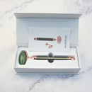 Roller Electric pentru Masaj Facial din Aventurin Verde