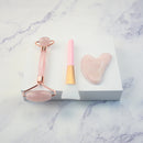 Set for Facial Massage 3 in 1, made of Pink Quartz