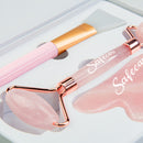 Set for Facial Massage 3 in 1, made of Pink Quartz