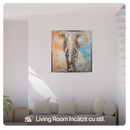 Panou Radiant Ceramic cu Infarosu, Tip Tablou, Telecomanda, WI-FI, Termostat, Model Elephant - 500W (10MP)– ArtHeat Safecare