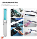Lampa UVC Bactericida Portabila si Pliabila, pentru Dezinfectia Obiectelor si Suprafetelor, 3W